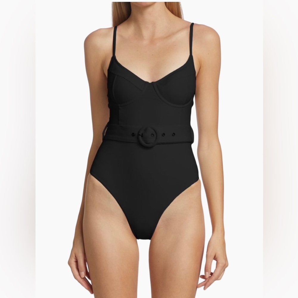 NWT Simkhai Noa belted one piece swimsuit